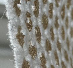 Interwoven textile surface structure
